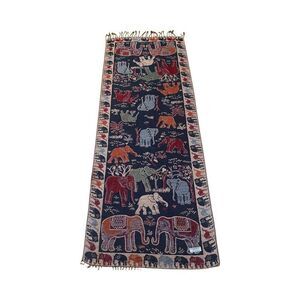 New 100% Cashmere Pashmina Scenic Elephant Design Shawl Wrap Scarf